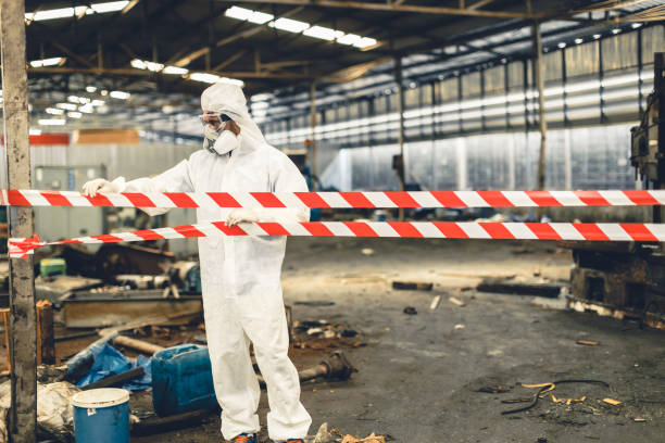 Professional Biohazard technician working in Waco, GA